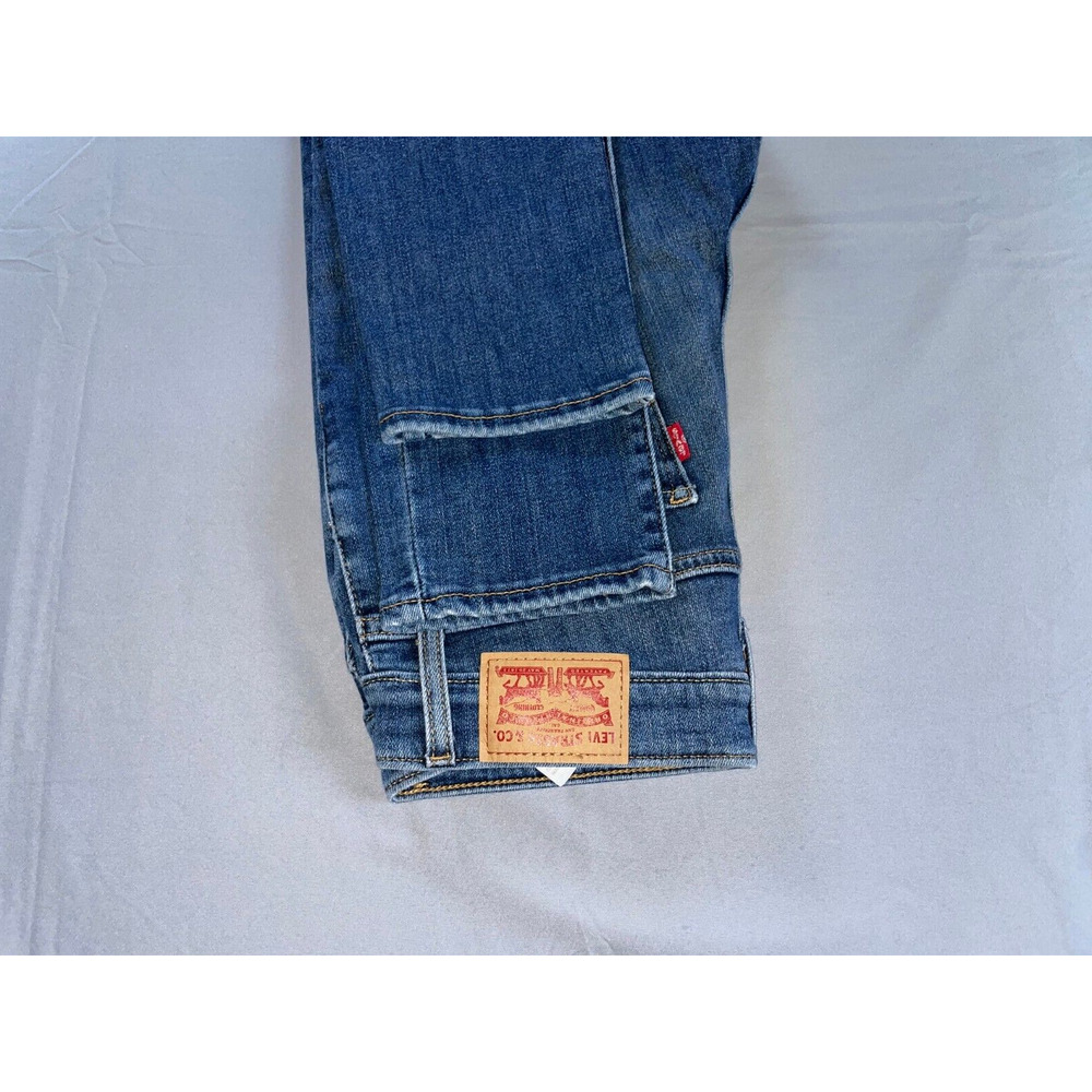 Levis 721 High Rise Skinny Destroyed Stretched Denim Jeans. Women's 28, GUC!! - Picture 5 of 9